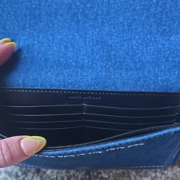 Marc Jacobs Denim Mini Crossbody with White Logo - Picture 3 of 8